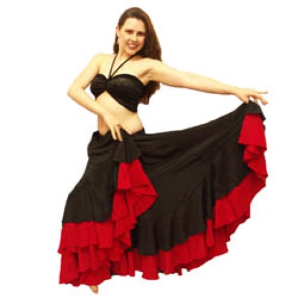 L. Rose Designs Silk Crepe Turkish Dance Skirt